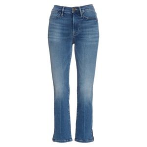 ✨FRAME✨ NWT Le High Straight Slit Hem Ankle Jeans in Caroline Sz 25, 27